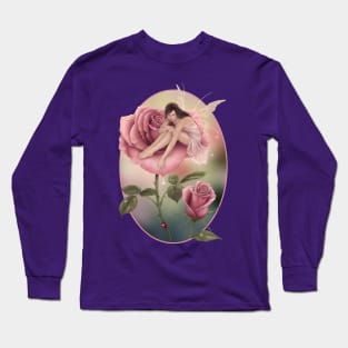 Rose Flower Fairy Long Sleeve T-Shirt